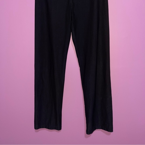 Nike Pants Women's Size Small Black Straight Leg Sleek Zip Front Stretch Vintage - Picture 4 of 8